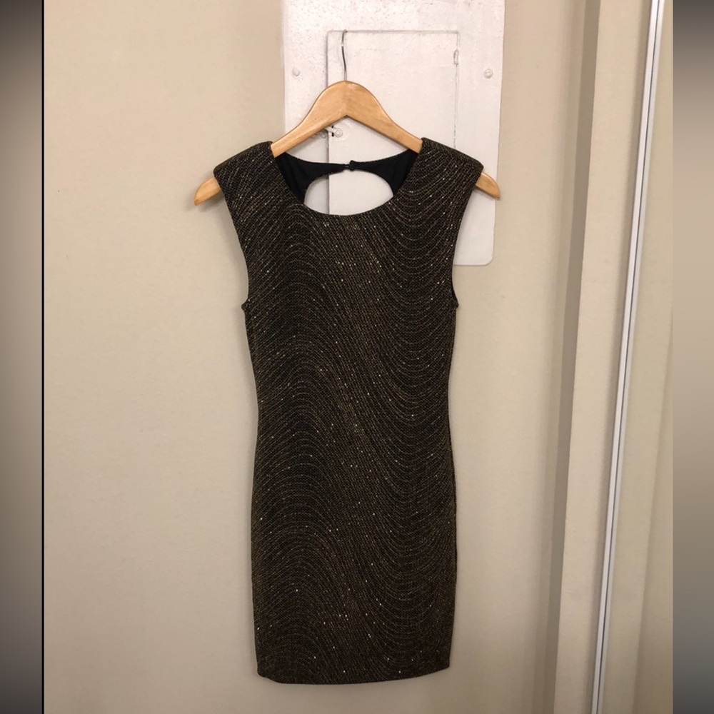 As U Wish gold sparkle dress